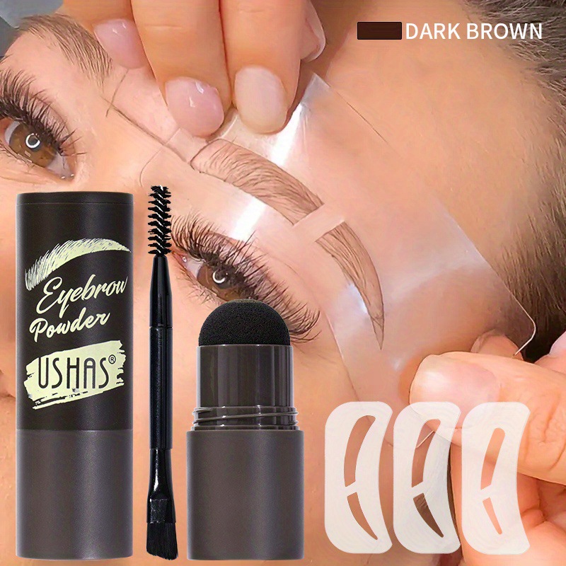 USHAS Trans-Transborder Eyebrow Cepillo para cejas Parche para cejas Polvo para cejas Crema de tinte para cejas Amazon Lazy Seal Reparación de línea de cabello