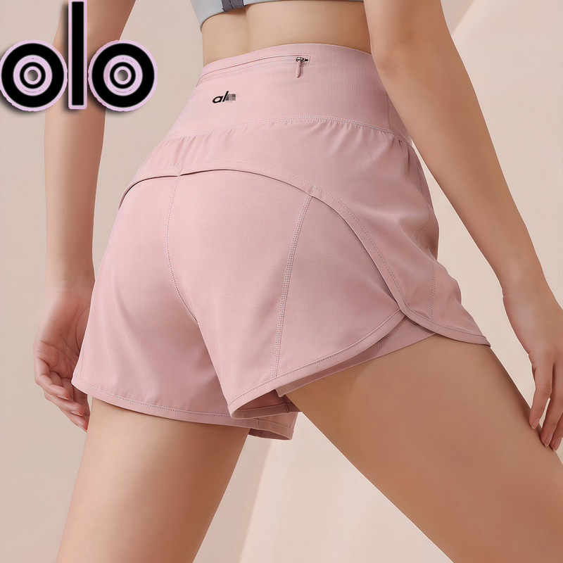 Al Quick-Dry Breathable Shorts High-Waisted Butt-Lifting Training Yoga Pants with Lining Three-Quarter Length Tennis Quick-Dry Anti-Exposure Shorts