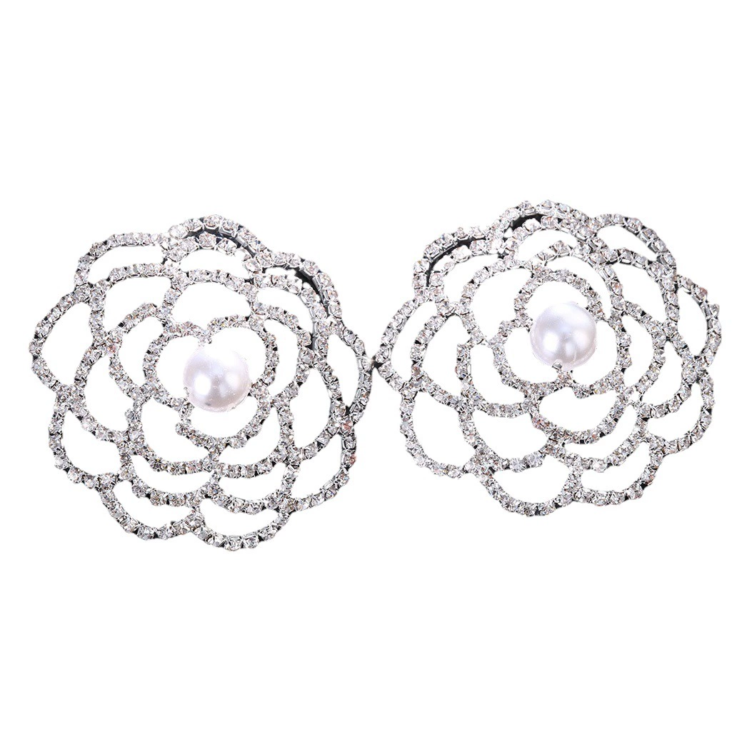 2023 новые полые наклейки на грудь в форме цветка европейские и американские Сексуальные Жемчужные Цепочки со стразами женские наклейки на грудь