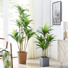 仿真裝飾植物室內落地大型綠植盆栽熱帶仿真植物仿真巴西木盆栽