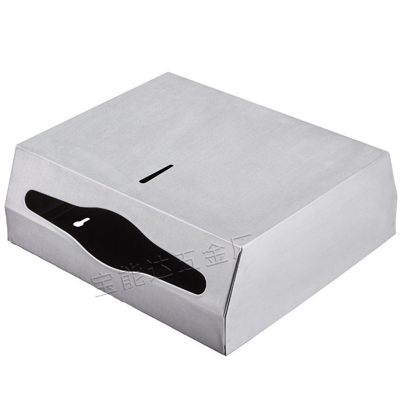 Caja del tejido del acero inoxidable 304, caja montada en la pared del tejido con la cerradura, caja de papel grande del rollo, transfronteriza