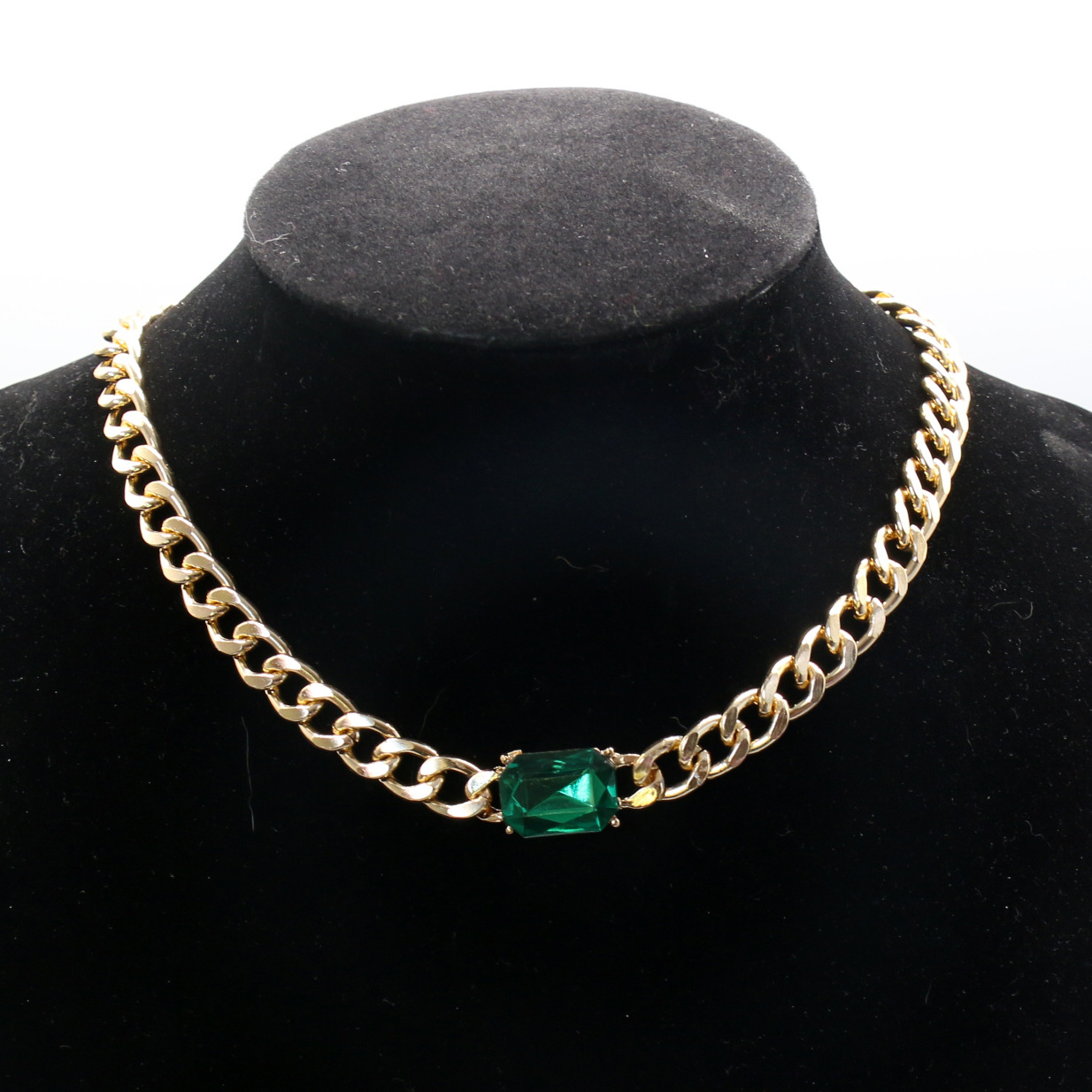 Exaggerated Punk Style Chain Necklace For Women, Unique Design_voghion.com