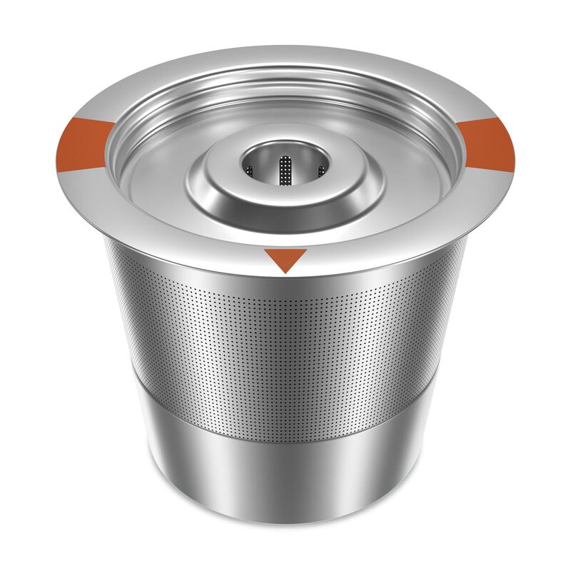 All-Stainless Steel Reusable Coffee Filter with Built-In Metal Filter Suitable for Keurig Coffee Machine 2