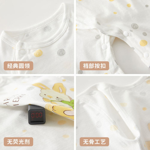 夏季短袖婴儿连体衣薄款宝宝衣服夏天外出哈衣睡衣新生儿衣服夏装