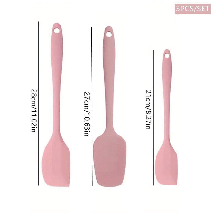 Espátula de silicona para repostería, juego de seis piezas, juego de espátulas pequeñas para cocina, en stock, juego de 6 piezas