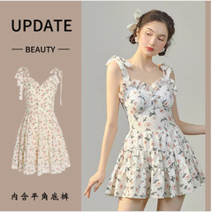 2023 New Swimsuit Women's One-piece Sexy Skirt Style Lady Covering Flesh Hot Spring Swimwear Wholesale