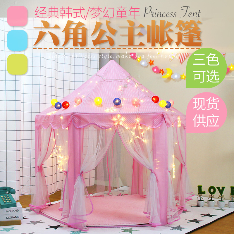Tienda Infantil Hexagonal de Princesa de Tela Pongee, para Ejercicio, para Interiores