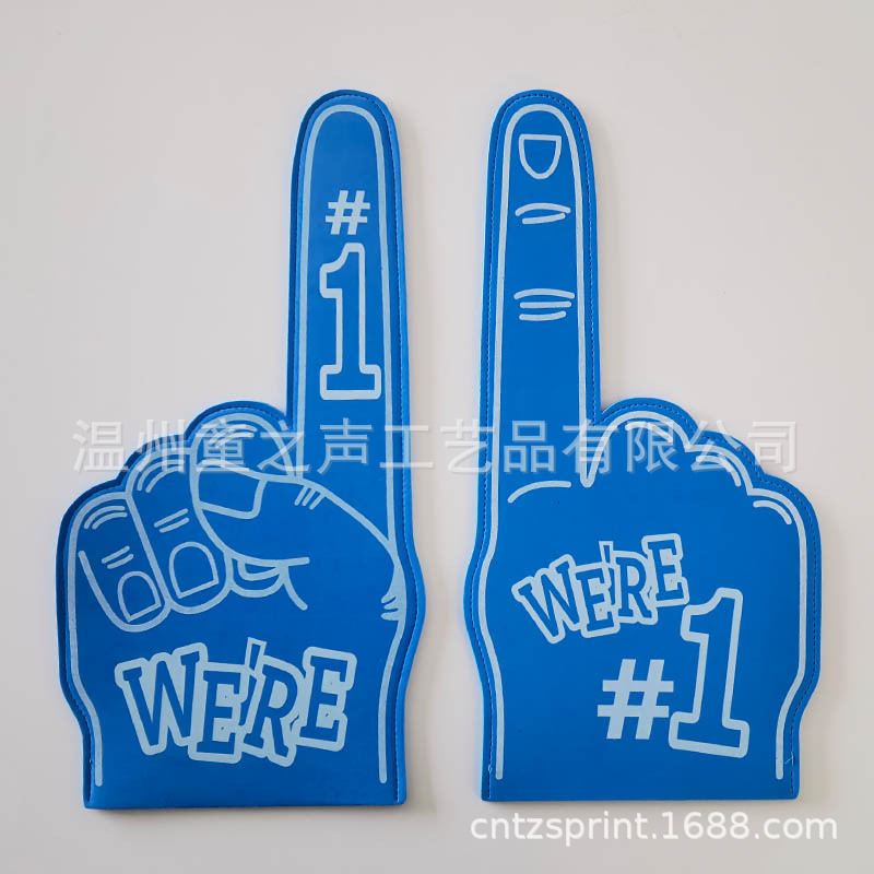 EVA Palm Victoria gesto Cheer guantes de esponja Cheer porristas fabricante