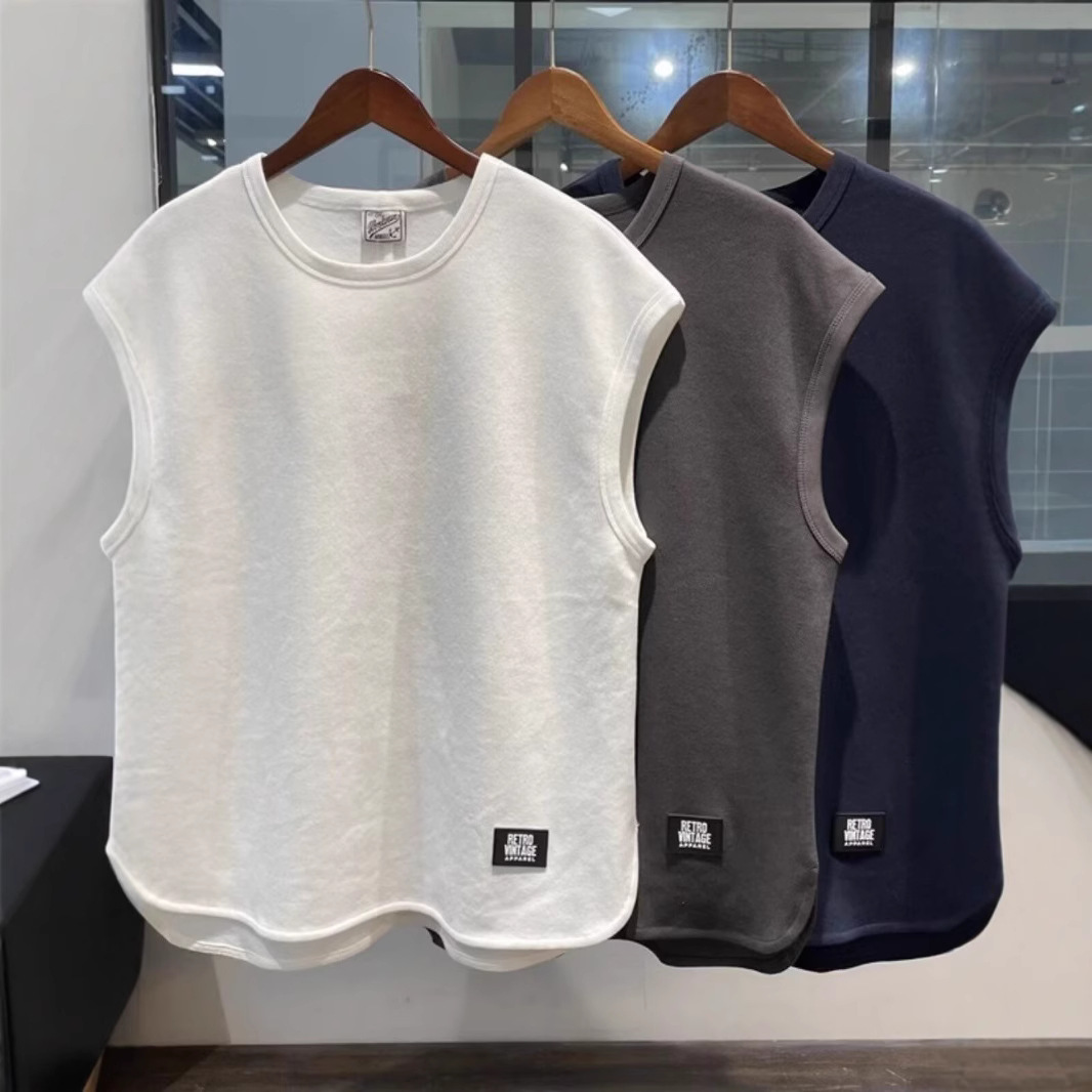 American New Sports Fitness Vest Men's Summer Trendy Brand Fashionable Handsome Loose Sleeveless Waistcoat Fashion T-Shirt
