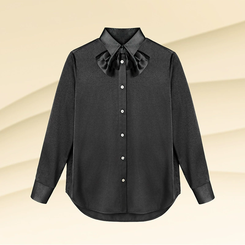 【Модель DZ】Инновационная однотонная рубашка JH Junhong 2025 с галстуком