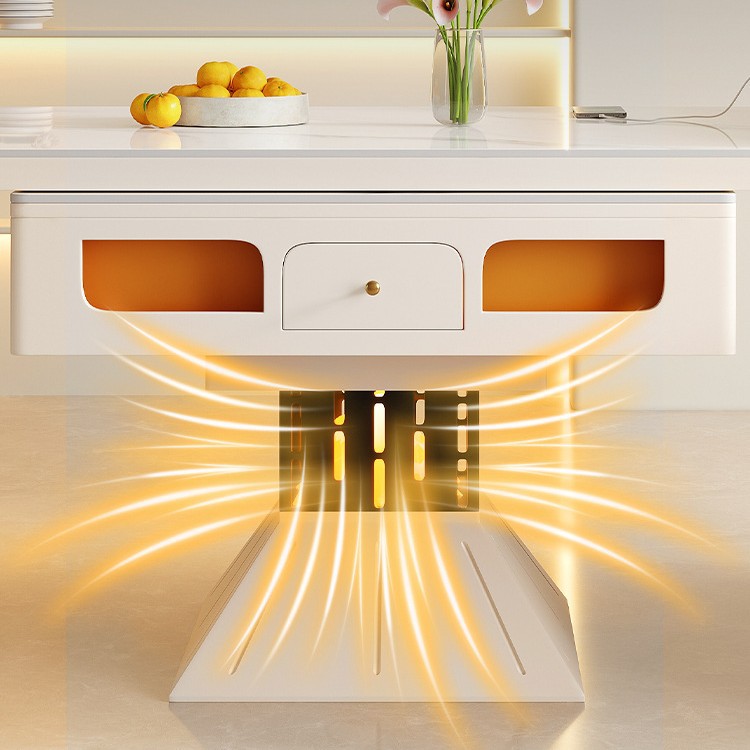 Mesa de mahjong mesa de comedor multifunción de doble uso con fuego a la parrilla máquina de mahjong de isla retráctil estilo crema doméstica automática