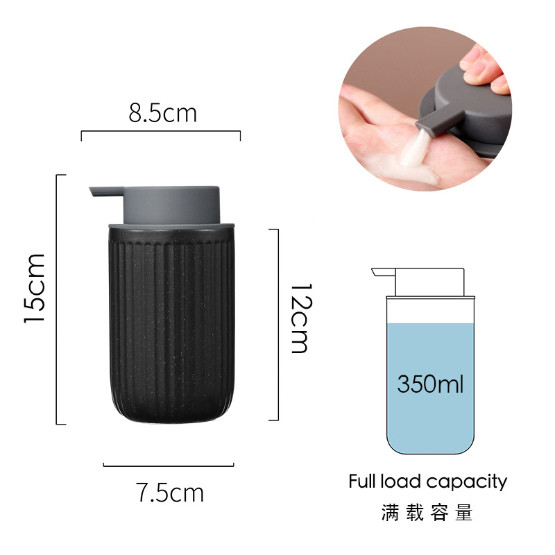 Botella de jabón de desinfectante de manos de cerámica nórdica ins viento prensado envasado baño baño gel de baño Amazon temu