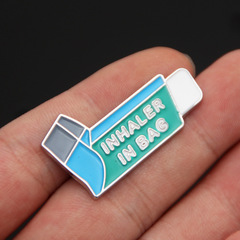 跨境新款袖珍藥品胸針 胰島素注射吸氧器袖珍徽章醫生護士小禮品