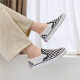 Canvas Shoes for Women 2025 Spring & Fall Slip-On Slip-Ons Korean Style Student White Shoes Ins Street Shooting Casual Shoes