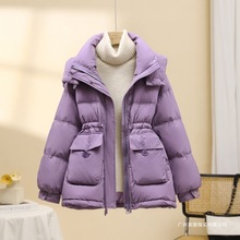 白鸭绒工厂直销羽绒服女中长款冬季新款韩版时尚收腰显瘦面包服潮