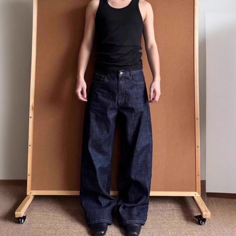 2026 New Style Wide-Leg Jeans for Men, Autumn and Winter American Retro Straight-Leg Flared Pants, Trendy One-Piece Drop Shipping 2026 New Style Wide-Leg Jeans for Men, Autumn and Winter American Retro Straight-Leg Flared Pants, Trendy One-Piece Drop Shipping