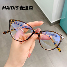 杰特2360复古平光镜抖音同款猫眼眼镜蝴蝶框眼镜框跨境防蓝光眼镜