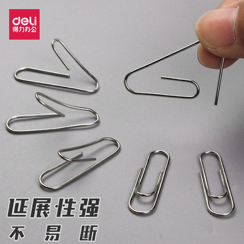 Deli paper clip 0037 large paper clip paper clip buckle colorful candy color creative small u-shaped needle