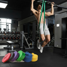 弹力带跨境TPE瑜伽拉力带健身田径训练阻力带多功能塑胸拉力器