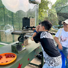 游乐气炮枪水上炸点厂家大清古炮水炮靶牌设备自动下弹仓趣味