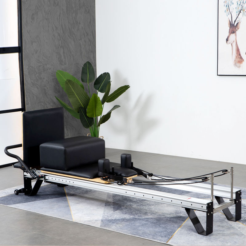 Pilates aluminio pequeña cama blanca sala de yoga gimnasio entrenamiento privado equipo de fitness yoga núcleo cama reformador