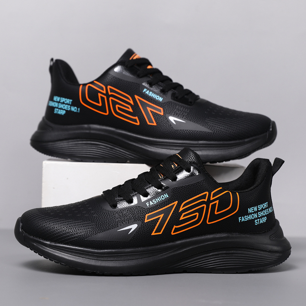 Running breathable comfortable, sports and fashionable casual shoes, running mesh low cut men's trendy shoes_voghion.com