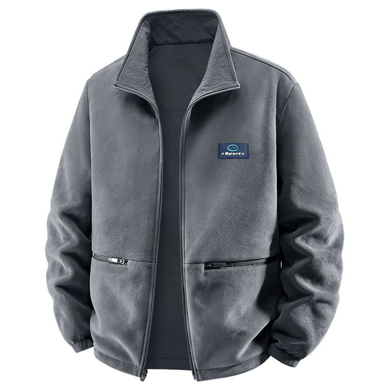 Demi-season casual double-sided jacket