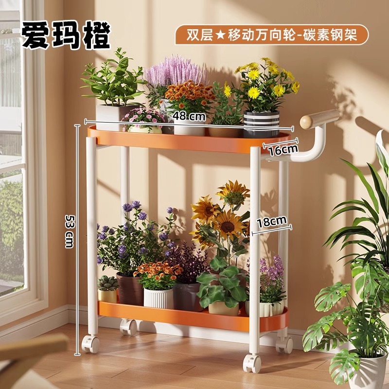 "고품질의 두꺼운 ლEmma Orange ""이중층 이동식 범용 휠"" - 탄소강 프레임"