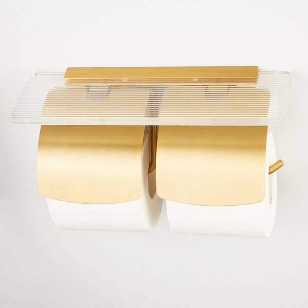Acrylic bathroom tissue rack free of punching toilet rolling paper…