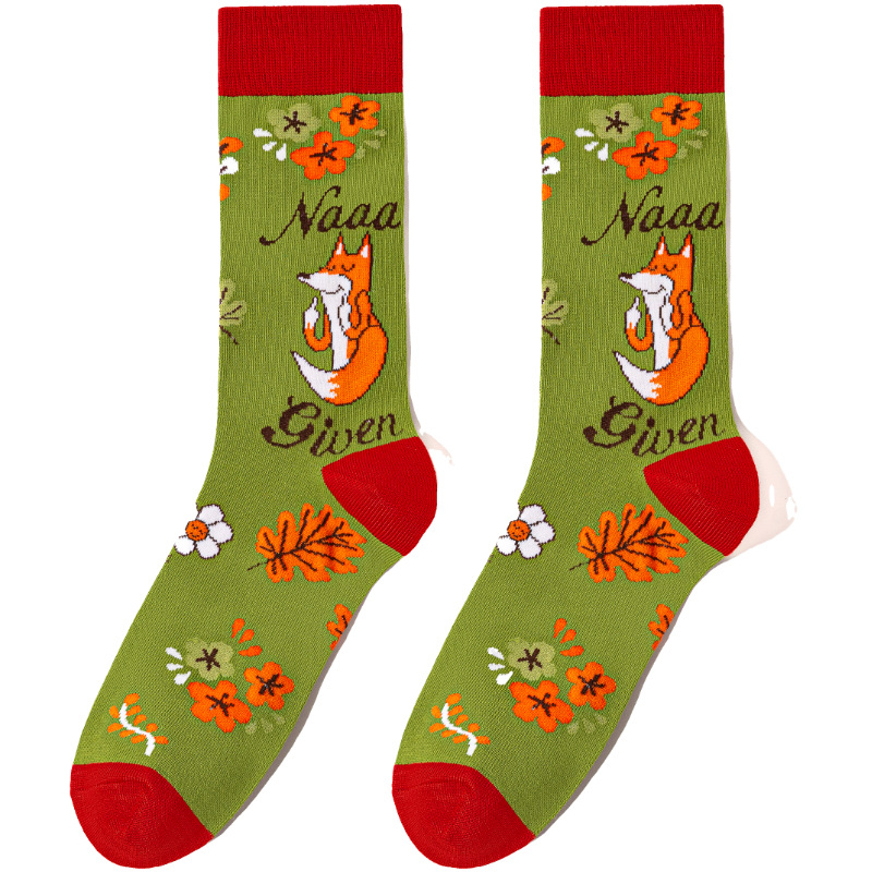 65g Weight Socks Classification Socks Lingerie Type Cotton (more than 50%) Fabric Type A Pair Quantity Casual, Daily Occasion Animal, Color Block Pattern All Seasons Season Unisex Gender Cute Style A Pair Cute Unisex Animal Color Block Cotton (more Than 50%) Crew Socks 16