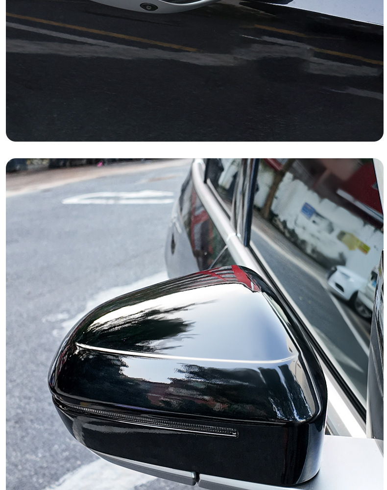 Suitable for Bmw's New 5 Series X3 Black Warrior Rearview Mirror Shell Protective Cover Decorative Blackening Kit Appearance Modification Accessories