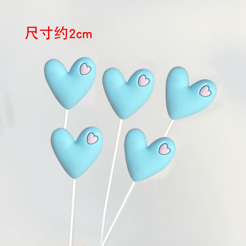 Cake topper heart picks, assorted red/rose and mixed sets, multiple pack sizes (70–100 pcs)
