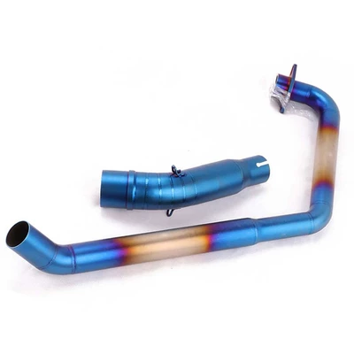 Motorcycle exhaust pipe motorcycle modified exhaust pipe - 2010-2016-half-blue