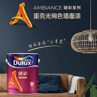 多乐士蛋壳光乳胶漆耐擦净味艺术漆室内家用墙面翻新臻彩墙面漆