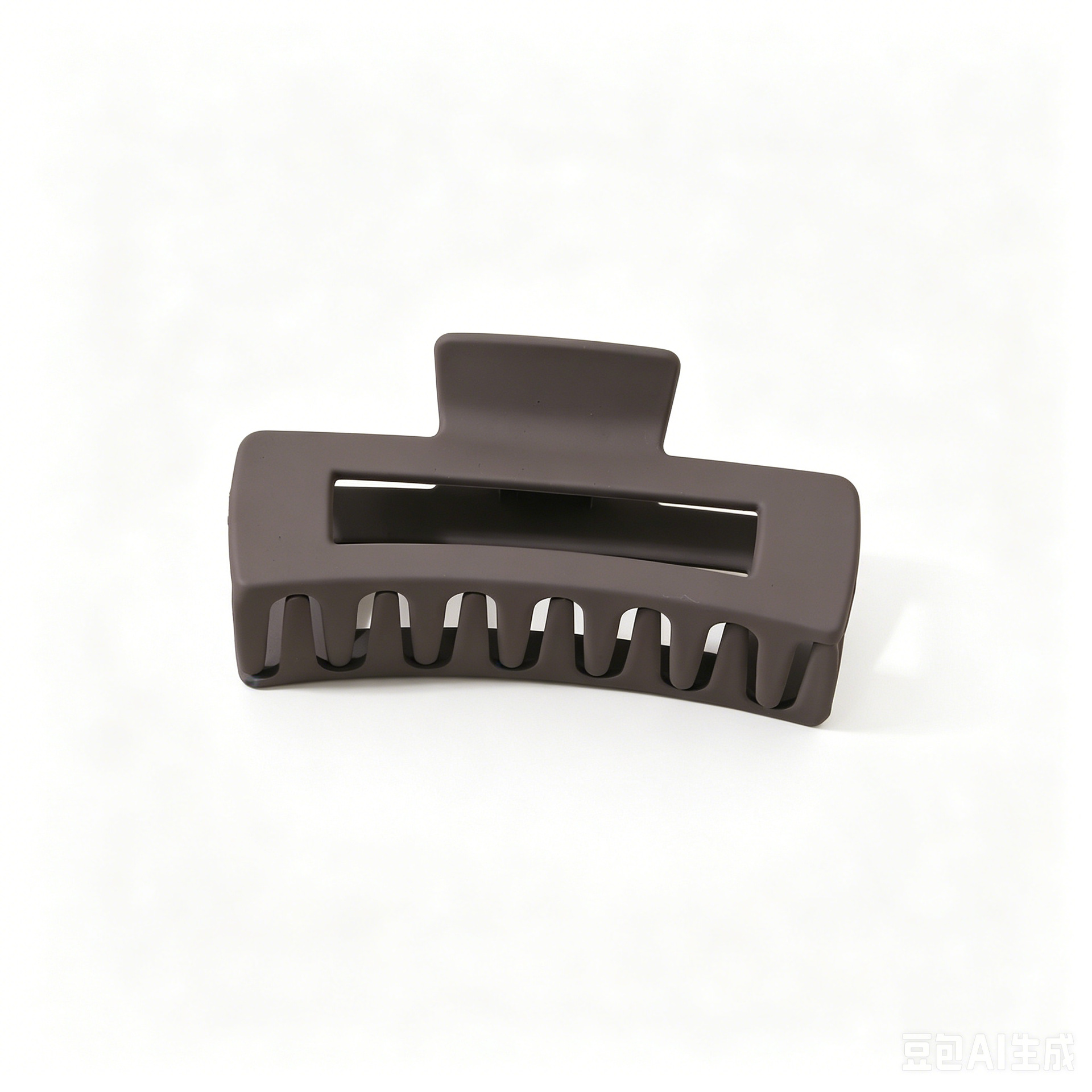 Cross-border large grip matte hair clip women bun clip square hair barrette back of head hair accessory shark clip wholesale