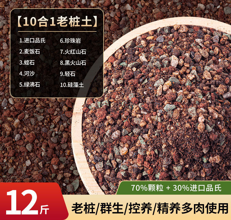 다육식물 오래된 파일토 6kg (10-in-1)