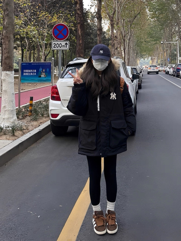 MLB羽绒服男女25秋新款NY复古防水防泼水工装风鹅绒外套|undefined