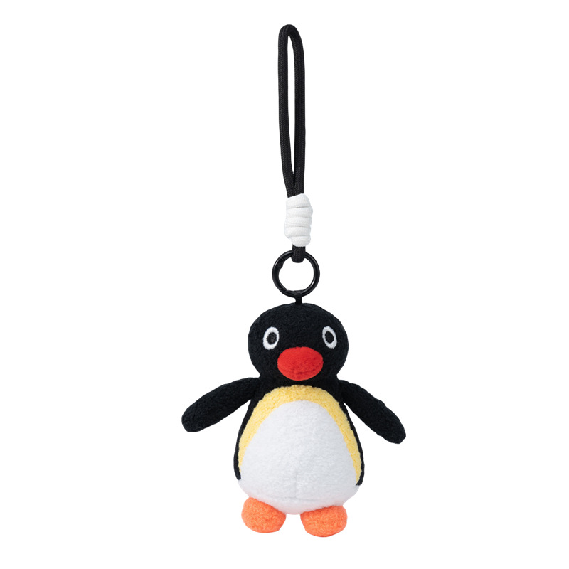 正版优迈pingu玩偶挂件可爱公仔pinga毛绒玩具包包挂饰背包配饰女