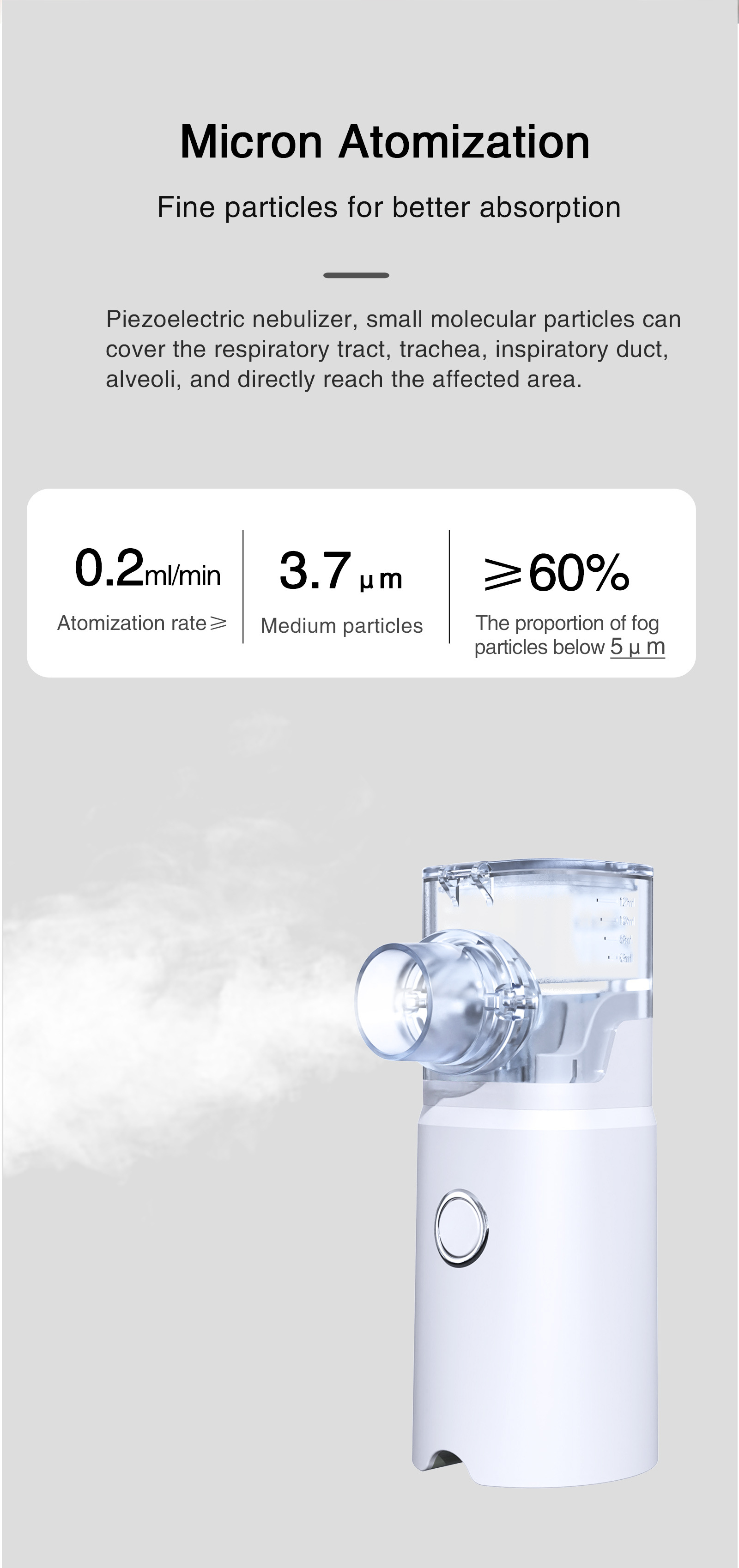 Handheld Micronet Nebulizer For Adults And Children Portable Device_voghion.com