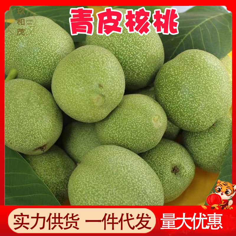 正宗云南青皮核桃5斤整箱新鲜当季鲜果现摘坚果10批发包邮3斤核桃