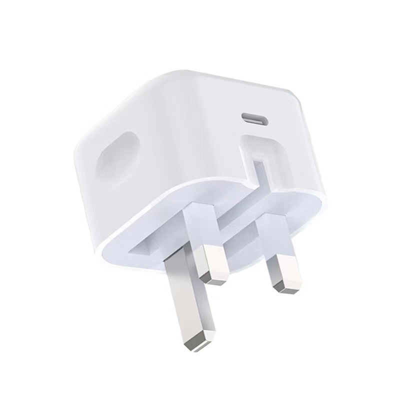 Chargeur rapide adapté au téléphone Apple PD20W, Standard britannique, édition de Port de pied pliable, tête de charge_voghion.com