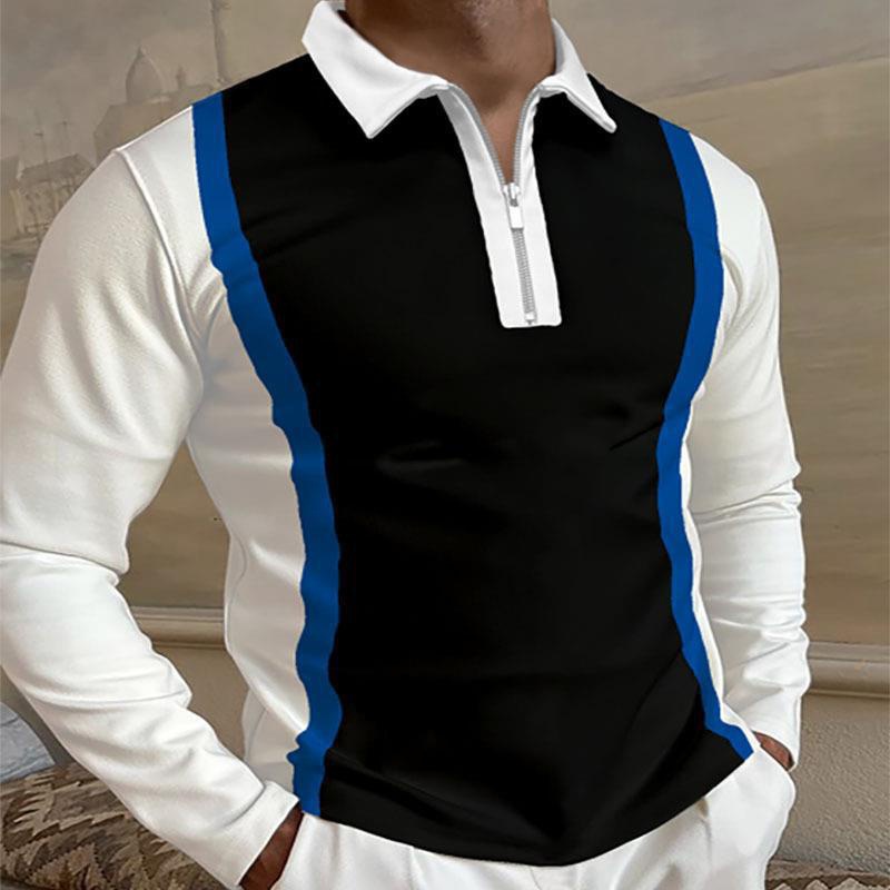 El Comercio exterior nuevo deseo Amazon estación independiente impreso Polo casual más tamaño de manga larga hombres camiseta superior hombres