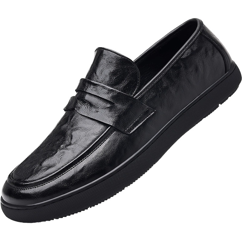 Primavera de cuero genuino de Superficie suave inferior suave mocasines zapatos de cuero de los hombres de la vendimia de cuero de vaca de los hombres Tods papá zapatos de los hombres ocasionales