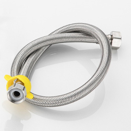 304 stainless steel braided hose faucet angle valve toilet water heater hot and cold metal water inlet pipe explosion-proof and pressure-resistant