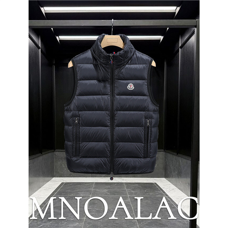 Mnoalac Moncler-Style Lightweight down Vest for Men, 2025 Autumn and Winter New Model, Warm Hoodless Stand Collar for Women Mnoalac Moncler-Style Lightweight down Vest for Men, 2025 Autumn and Winter New Model, Warm Hoodless Stand Collar for Women
