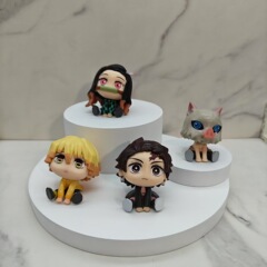 ブラインドボックスフィギュア 4 バトルバージョン 鬼滅の刃 竈門炭治郎 縢豆子 ガシャポン人形 おもちゃ オーナメント