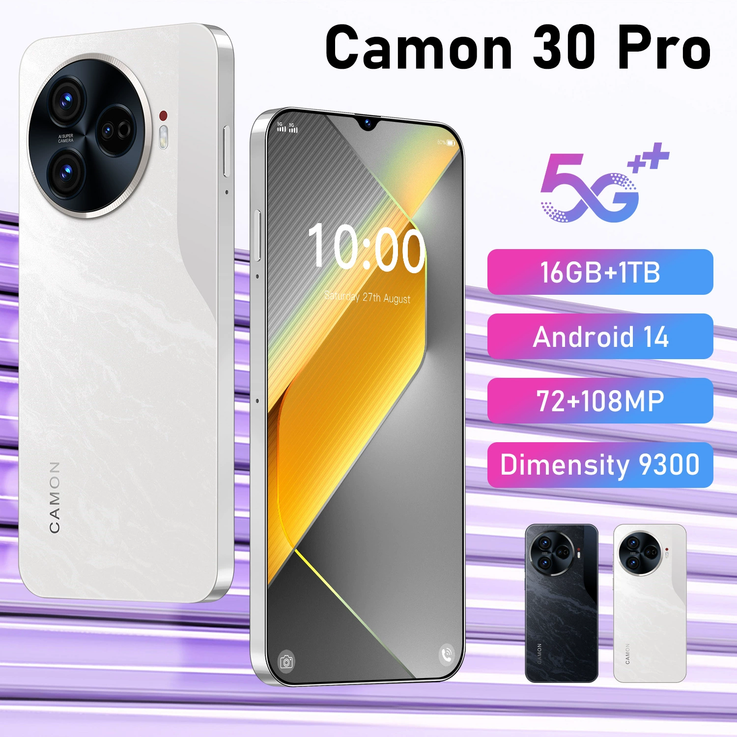 Мобильный телефон про, умный экран, C30, Android, широкий экран
