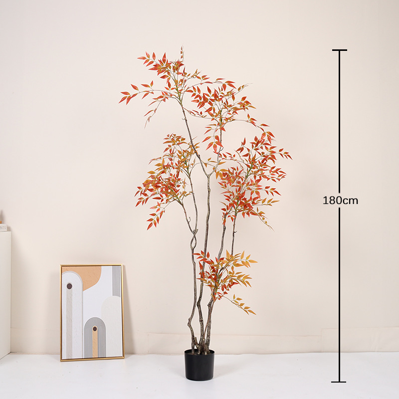 Sensación de bambú rojo Nantian-180cm