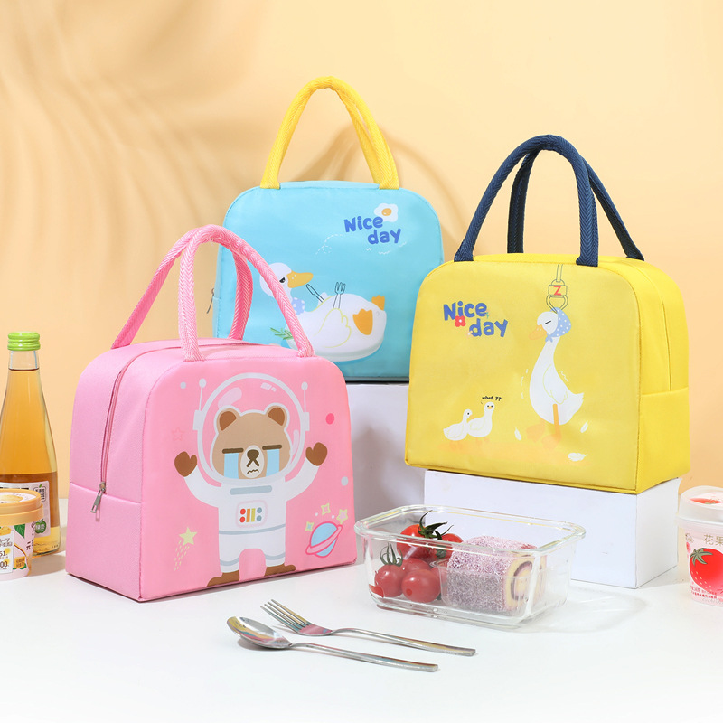 Bolsa de almuerzo portátil estilo japonés, bolsa térmica para estudiantes, bolsa de almuerzo para oficinistas, bolsa de almuerzo de papel de aluminio, bolsa bento de gran capacidad