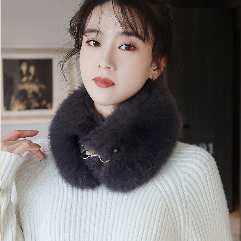 Coat, keep warm false collar, universal scarf, Korean style